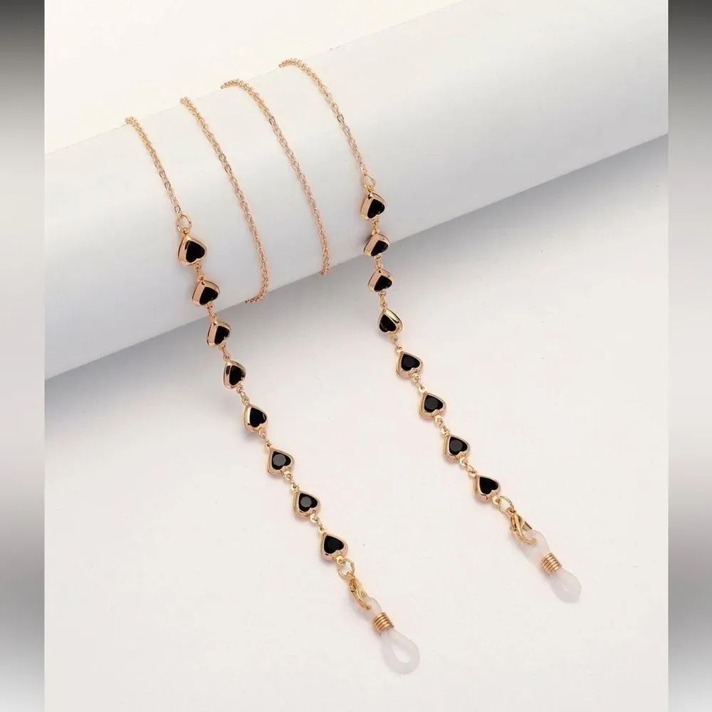 Black heart eyewear chain A1683
